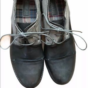 NEW Grey Leather Bed Stu Men’s Shoes Size 9.5